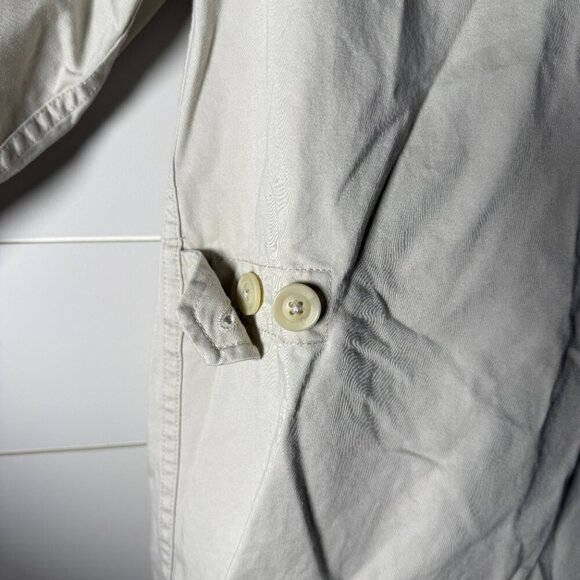 Eddie Bauer Legend 100% Cotton Field Jacket Button Down Light Tan Sz Medium - Picture 4 of 10